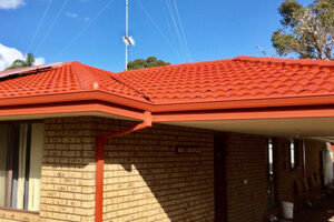 Coated Roof with new guttering by ROOFWEST Roof Restorations